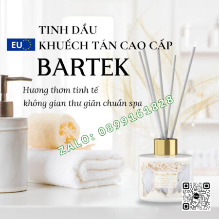 TINH DẦU KHUẾCH TÁN QUE MÂY BARTEK 100ml, TINH DẦU NƯỚC HOA, THƠM PHÒNG HỖ TRỢ KHỬ MÙI, NHẬP KHẨU EU