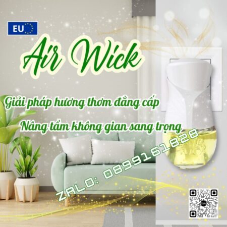MÁY KHUẾCH TÁN TINH DẦU TỰ ĐỘNG AIR WICK 19ML, THƠM PHÒNG, HỖ TRỢ KHỬ MÙI, NHẬP KHẨU CHÂU ÂU