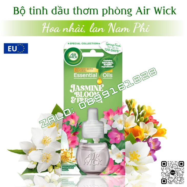 LỌ TINH DẦU THIÊN NHIÊN THƠM PHÒN AIR WICK 19ML, HỖ TRỢ KHỬ MÙI, NHẬP KHẨU CHÍNH HÃNG