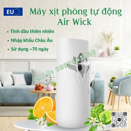 BỘ XỊT TINH DẦU TỰ ĐỘNG AIR WICK 250ml, THƠM PHÒNG, HỖ TRỢ KHỬ MÙI, NHẬP KHẨU CHÂU ÂU CHÍNH HÃNG