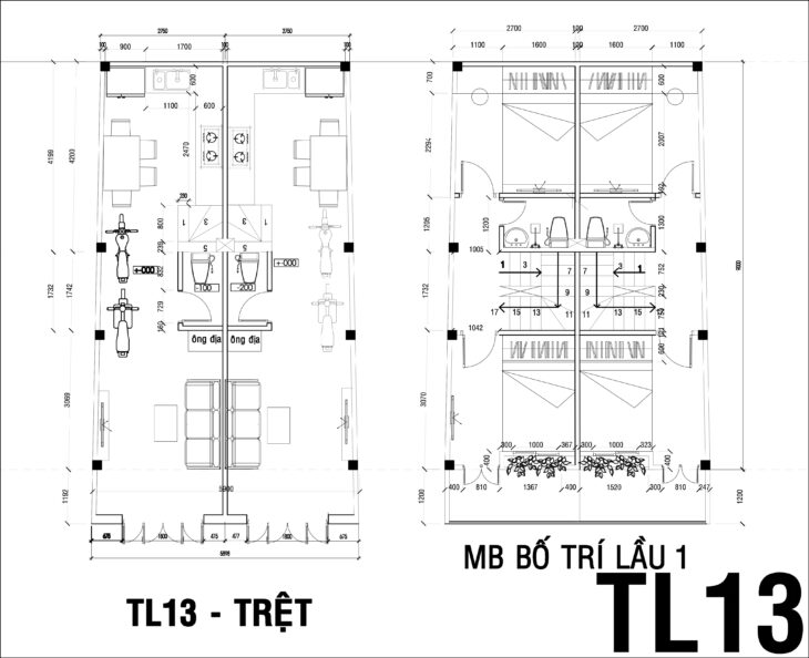 10. TL13 – CẶP NHÀ SỔ HỒNG -CHỢ CẦU ĐỒNG- 2 LẦU ,4PN – ĐƯỜNG 5M- 2.680TỶ.