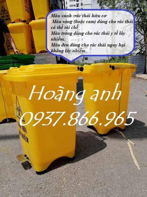 Thung rac 60l đap chan, Địa chỉ uy tín cung cấp thùng rác các loại, bán thùng rác