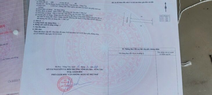 Bán gấp Chỉ 2,8 triệu/m2 đất Mặt tiền Quốc lộ 56, vị trí đẹp diện tích 1630m2 có thổ cư