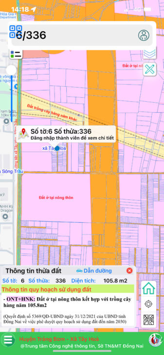Bán đất Tây Hòa, cạnh KCN Bàu Xéo, giá 785 triệu, thổ cư 105m2