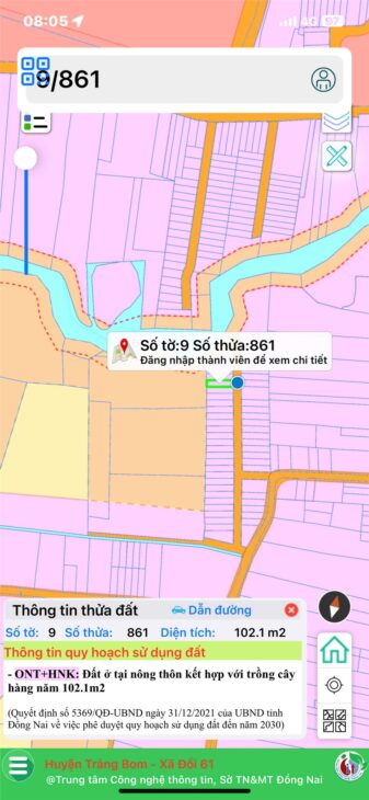 ???? CHÍNH CHỦ BÁN LÔ ĐẤT TRUNG TÂM XÃ ĐỒI 61 – GIÁ CHỈ 880 TRIỆU – SỔ RIÊNG, THỔ CƯ ????