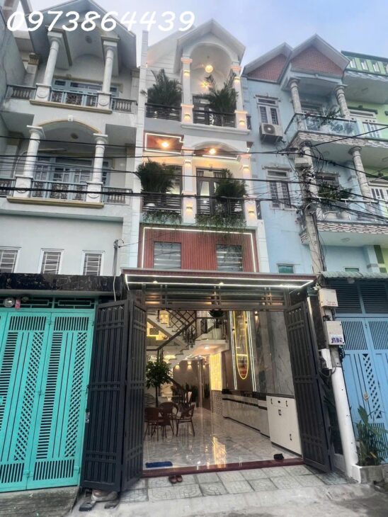 BÁN NHÀ PHỐ QUẬN 12 – 4 TẦNG FULL NỘI THẤT – 57,5M2 – GIÁ NHỈNH 5 TỶ