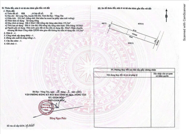 233,5m² đất sổ riêng tại Long Tân – Cơ hội nắm giữ tài sản thật giữa vùng tăng trưởng