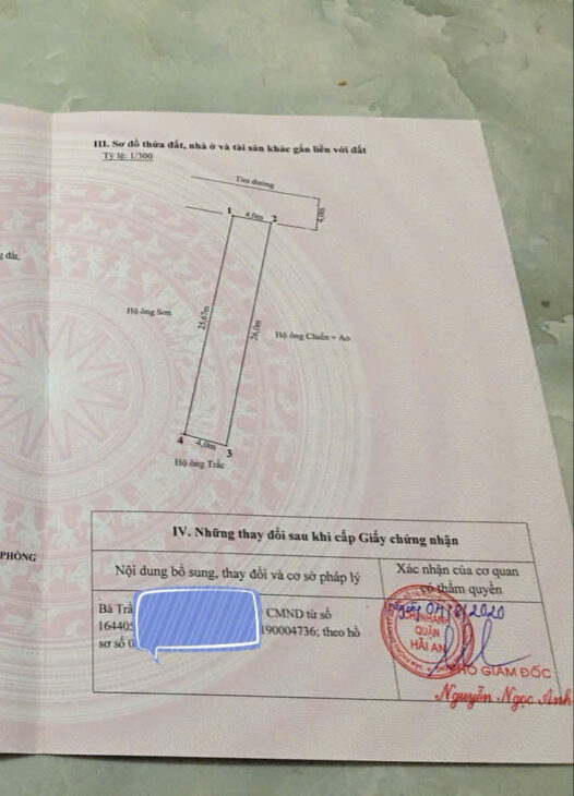 Chính chủ bán lô Đất 100m mặt đường Cát Khê – Tràng Cát- Hải An
