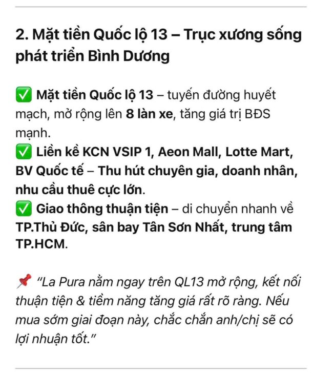 CẦN SANG NHƯỢNG GẤP Căn hộ La Pura – Mặt tiền quốc lộ 13, Thuận An