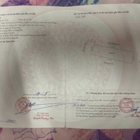 Chính Chủ Cần bán lô đất mặt trục xóm 1 Vĩnh Khê, An Đồng , An Dương, Hải Phòng