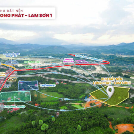 Đất Nền Long Phát Lam Sơn – Gần Khu Nông Nghiệp Công Nghệ Cao Sẵn Sổ Sang Tên Ngay Giá Chỉ 150tr/Lô