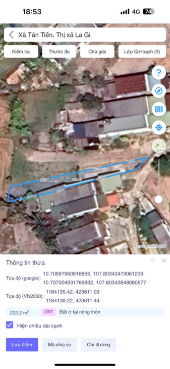 Bán 5.5m x 50m đất ONT Hẻm Lý Thái Tổ – TX LaGi giá ngộp 1 tỷ sổ riêng