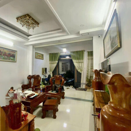 NHÀ 4 TẦNG ĐẸP 4,9X12M – HẺM XE TẢI – HUỲNH THỊ HAI Q12 – 4,75 TỶ SHR