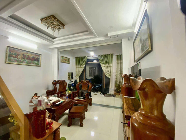 NHÀ 4 TẦNG ĐẸP 4,9X12M – HẺM XE TẢI – HUỲNH THỊ HAI Q12 – 4,75 TỶ SHR