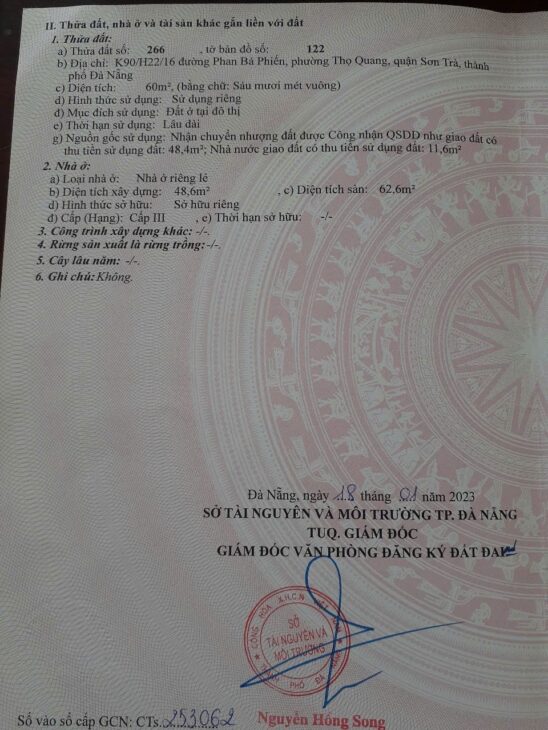 GIÁ TỐT – CHỐT NGAY NHÀ 2 TẦNG VỊ TRÍ ĐẮC ĐỊA VEN BIỂN SƠN TRÀ, Đà Nẵng