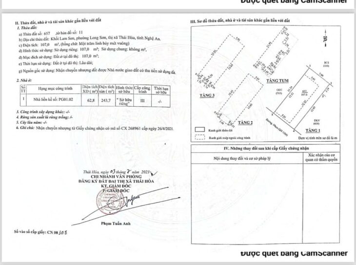 Chính Chủ Cần Bán căn góc shophouse tại Vincom Thái Hoà – Nghệ An