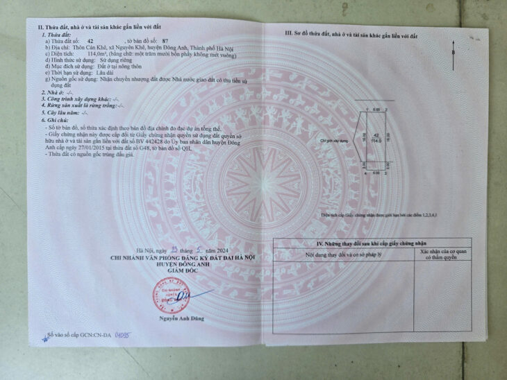 ✅ BÁN ĐẤT LIỀN KỀ KHU ĐÔ THỊ NGUYÊN KHÊ – TRUNG TÂM PHÚC THỊNH – 114M CỰC RẺ