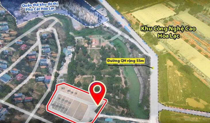 Đất nền Láng Hòa Lạc giá 2.4 tỷ – 100m2, sát ĐH Quốc Gia, gần chợ, xây dựng tự do Nguyễn Hùng BĐS