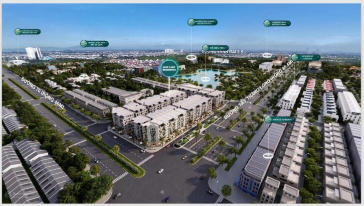 Bán nhà liền kề Jade Lake Residence khu hành chính mới quận Bắc Từ Liêm