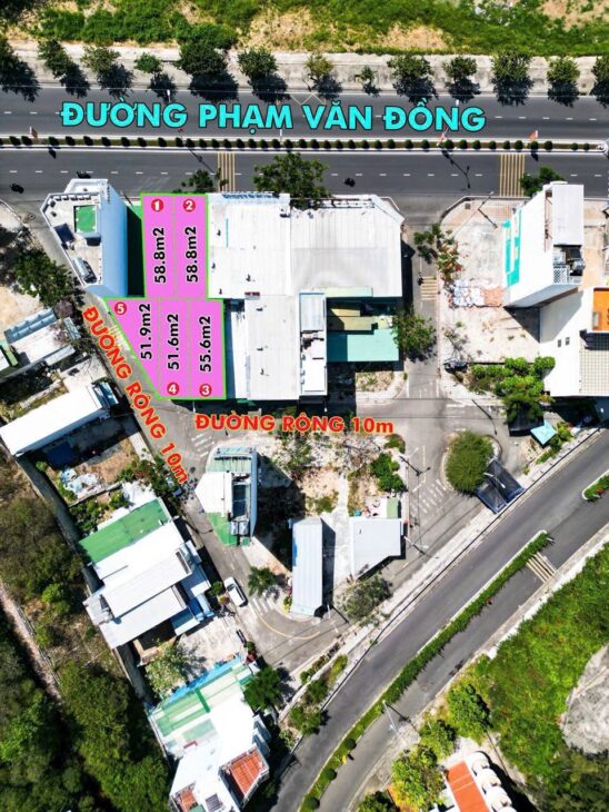 BÁN 5 LÔ ĐẤT SIÊU ĐẸP VIEW BIỂN MẶT TIỀN BIỂN PHẠM VĂN ĐỒNG PHƯỜNG BẮC NHA TRANG
