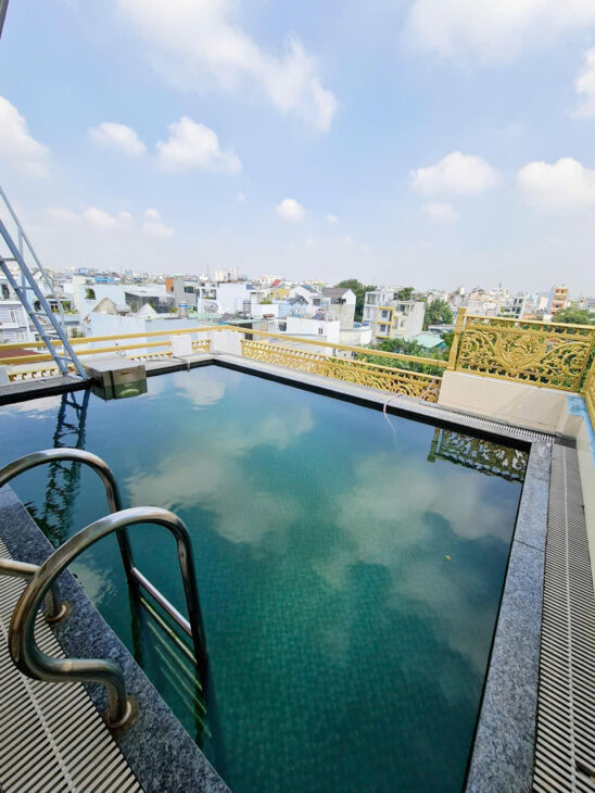 Bán Biệt thự 5 lầu mái Thái MTKD Spa Nguyễn Văn Khối 7m 266m2 có hầm, hồ bơi chỉ 22.5 tỷ