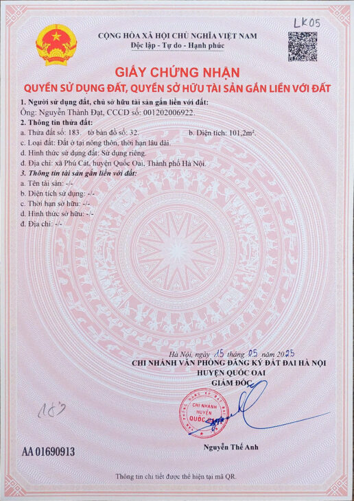 Đất nền Láng Hòa Lạc giá 2.8 tỷ diện tích 100m2 gần khu công nghệ cao – Nguyễn Hùng BĐS – 0989333012