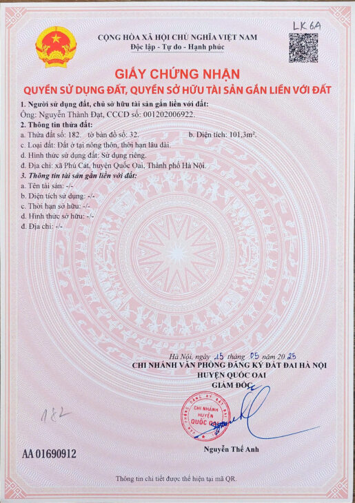. Đất nền Láng Hòa Lạc 100m2 giá 2.15 tỷ – gần chợ, trường học, khu dân cư sầm uất Nguyễn Hùng BĐS