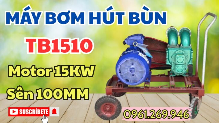 Bơm bùn đặc chống tắc sên 100 động cơ 15kw