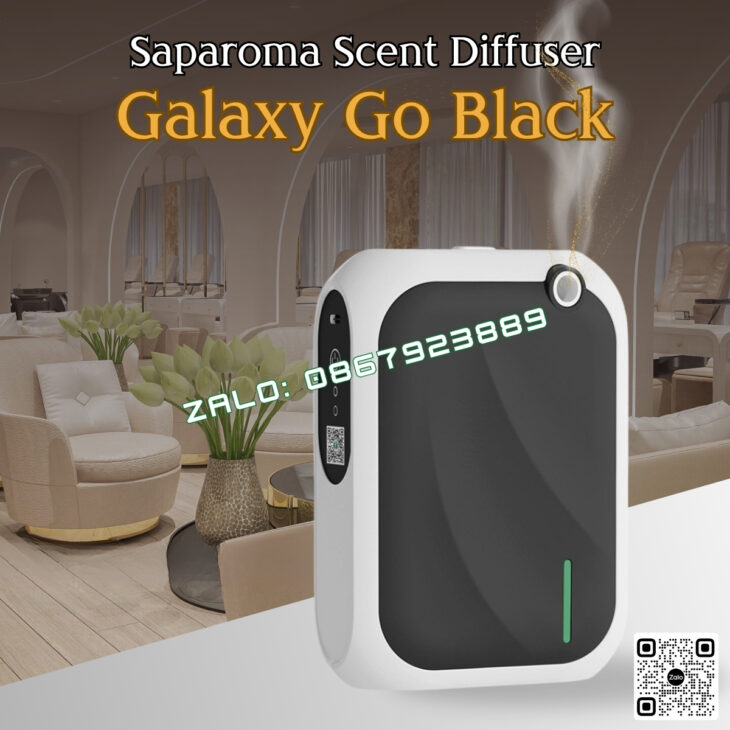 MÁY TẠO HƯƠNG THƠM SAPAROMA GALAXY GO 140ml, THƠM PHÒNG, HỖ TRỢ KHỬ MÙI, SPA, NHÀ HÀNG, KHÁCH SẠN,..