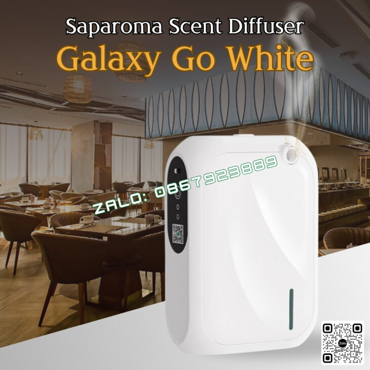 MÁY TẠO HƯƠNG THƠM SAPAROMA GALAXY GO 140ml, THƠM PHÒNG, HỖ TRỢ KHỬ MÙI, SPA, NHÀ HÀNG, KHÁCH SẠN,..