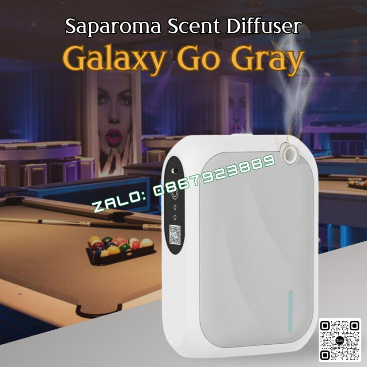 MÁY TẠO HƯƠNG THƠM SAPAROMA GALAXY GO 140ml, THƠM PHÒNG, HỖ TRỢ KHỬ MÙI, SPA, NHÀ HÀNG, KHÁCH SẠN,..
