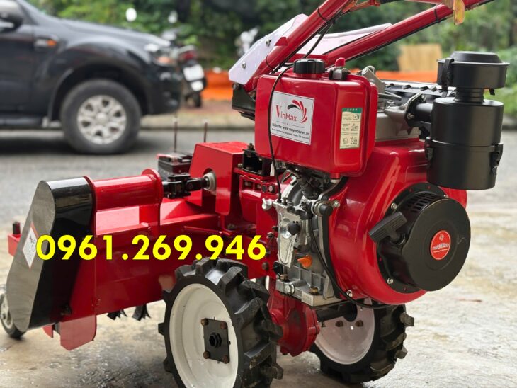 Máy Cắt Cỏ Trục Băm Turbo TBD800 Động Cơ Dầu 13HP Hàm Cắt 80cm