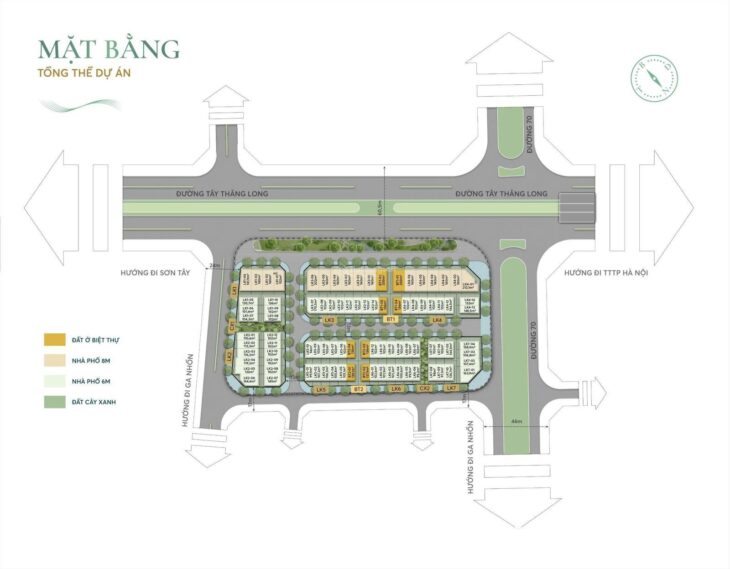 Bán suất ngoại giao biệt thự mặt đường Tây Thăng Long, dự án Jade Lake Reside