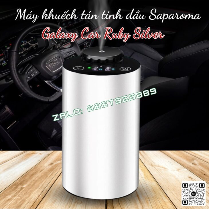 MÁY KHUẾCH TÁN TINH DẦU THƠM Ô TÔ SAPAROMA, GALAXY CAR, HỖ TRỢ KHỬ MÙI XE HƠI, CHỐNG SAY XE HIỆU QUẢ