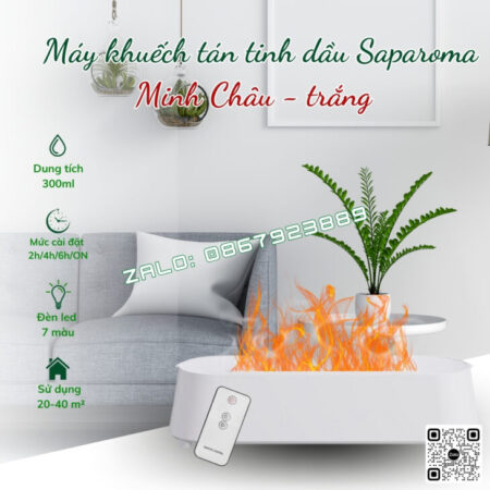 MÁY KHUẾCH TÁN TINH DẦU SAPAROMA, THƠM PHÒNG, BÙ ẨM, ĐÈN LED HIỆU ỨNG LỬA, HỖ TRỢ KHỬ MÙI, ĐUỔI MUỖI MÁY KHUẾCH TÁN TINH DẦU SAPAROMA, THƠM PHÒNG, BÙ ẨM, ĐÈN LED HIỆU ỨNG LỬA, HỖ TRỢ KHỬ MÙI, ĐUỔI MUỖI
