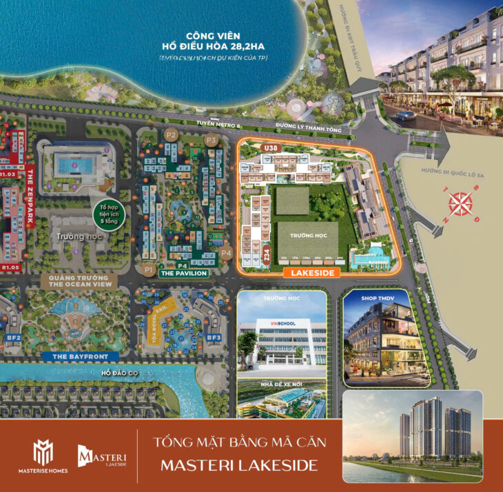 Căn hộ/hạng sang_Masteri Homes Ocean City – View Hồ Ocean Park1 Hà Nội.Giá Tốt. Số Lượng Có Hạn