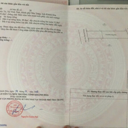 Bán đất mặt tiền đường số 4 Vĩnh Thái, Nam Nha Trang (Cạnh bên KĐT Mỹ Gia)