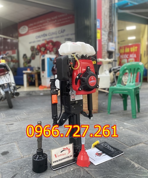 Máy đóng cọc cầm tay 4 thì Kawasaki KW680 – Chạy xăng, mạnh mẽ, dễ thao tác