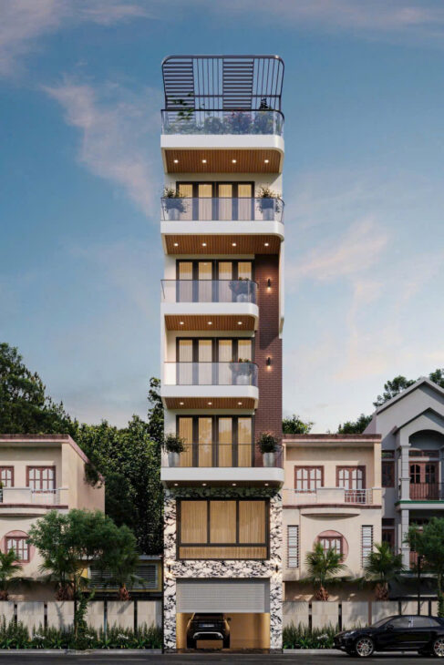 Bán nhà phố Tư Đình – Long Biên – đón cầu Trần Hưng Đạo 8 tầng thang máy