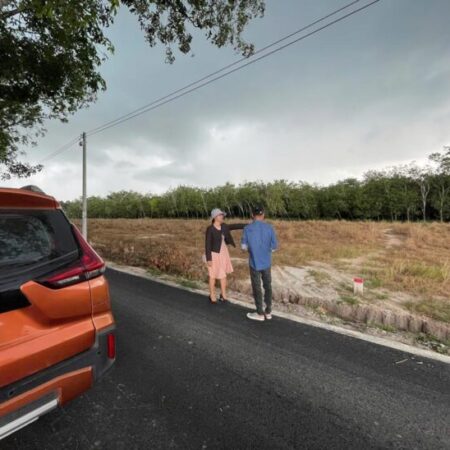 Bán lô đất thổ cư 225m2, sổ sẵn công chứng ngay tại Định An, Dầu Tiếng, giá 390 triệu