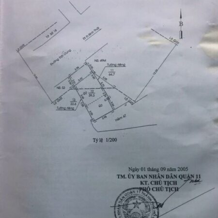 BÁN NHÀ 2 MẶT TIỀN ĐỘI CUNG – Q.11 – GẦN CHỢ CHIM XANH – GIÁ CHỈ 7,9 TỶ