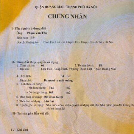 Bán nhà mặt phố thịnh liệt lô góc 34m2x4 tầng kinh doanh đỉnh