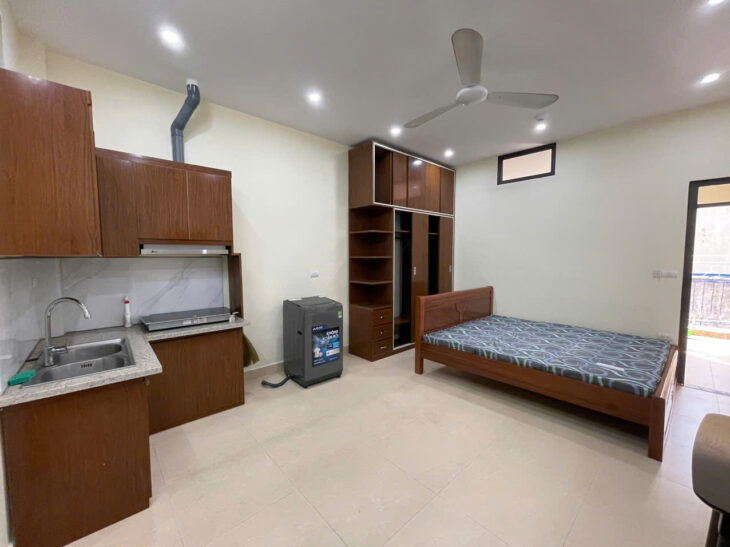 CHO THUÊ CĂN HỘ FULL ĐỒ 2N1K – 50M² – NGỌC THỤY, LONG BIÊN – SÁT CẦU LONG BIÊN – GIÁ CHỈ 5.5TR/THÁNG