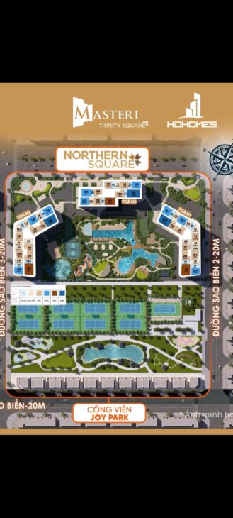 BÁN CĂN STUDIO – TRINITY SQUARE, VIEW BỂ BƠI HƯỚNG ĐÔNG NAM – GIÁ CHỈ TỪ 2,12 TỶ