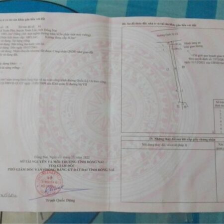 ĐẤT ĐẸP – GIÁ TỐT Chính Chủ Cần bán Lô Đất Xã Xuân Phú, Huyện Xuân Lộc, Đồng Nai