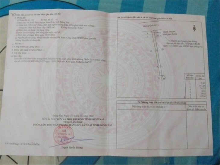 ĐẤT ĐẸP – GIÁ TỐT Chính Chủ Cần bán Lô Đất Xã Xuân Phú, Huyện Xuân Lộc, Đồng Nai