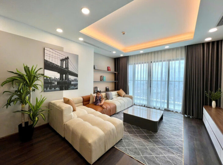 Căn Góc 127m² – 3PN, Nội Thất Đẹp Ở Ngay, BC Đông Nam – BIG Tower Phạm Hùng