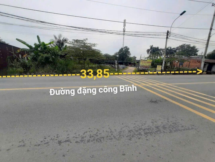4.728M ĐẤT MẶT TIỀN ĐẶNG CÔNG BỈNH – ĐÃ SAN LẤP – PHÁP LÝ 3SHR