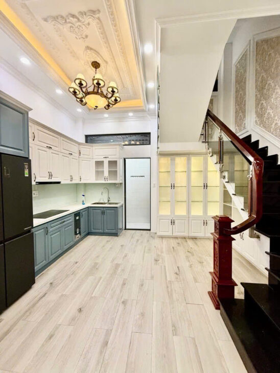 Nhà Đẹp Oto 8m Huỳnh Tấn Phát, Nhà Bè: 55m2, 4 Tầng, 4PN, Giá Chỉ 6.9 Tỷ,