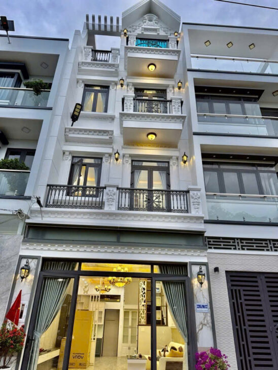 Nhà Đẹp Oto 8m Huỳnh Tấn Phát, Nhà Bè: 55m2, 4 Tầng, 4PN, Giá Chỉ 6.9 Tỷ,